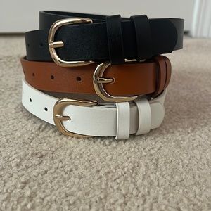 set of three shein belts